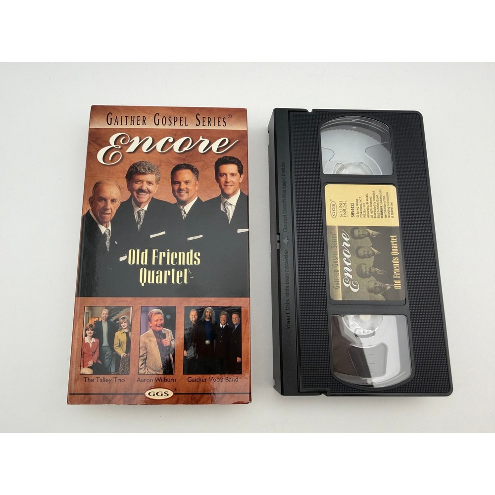 Gaither Gospel Series Encore Old Friends Quartet VHS 2001 SHV4432 George Younce